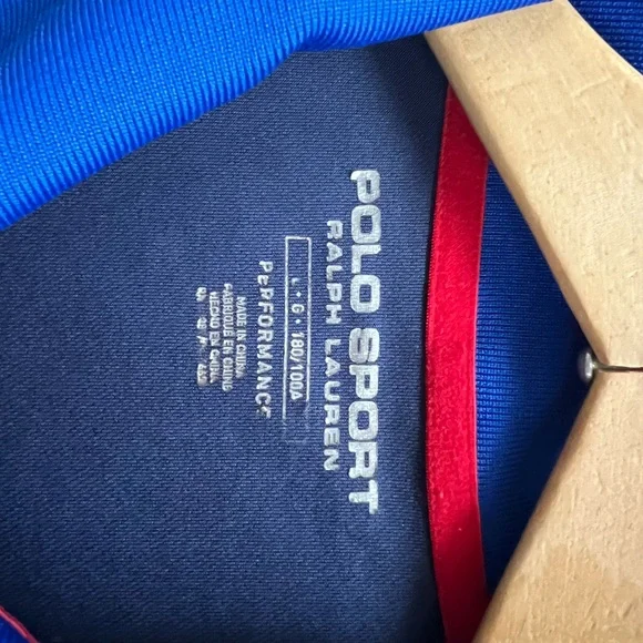 Polo Sport Ralph Lauren Large multi colored performance shirt with “67 Polo” - Picture 2 of 7